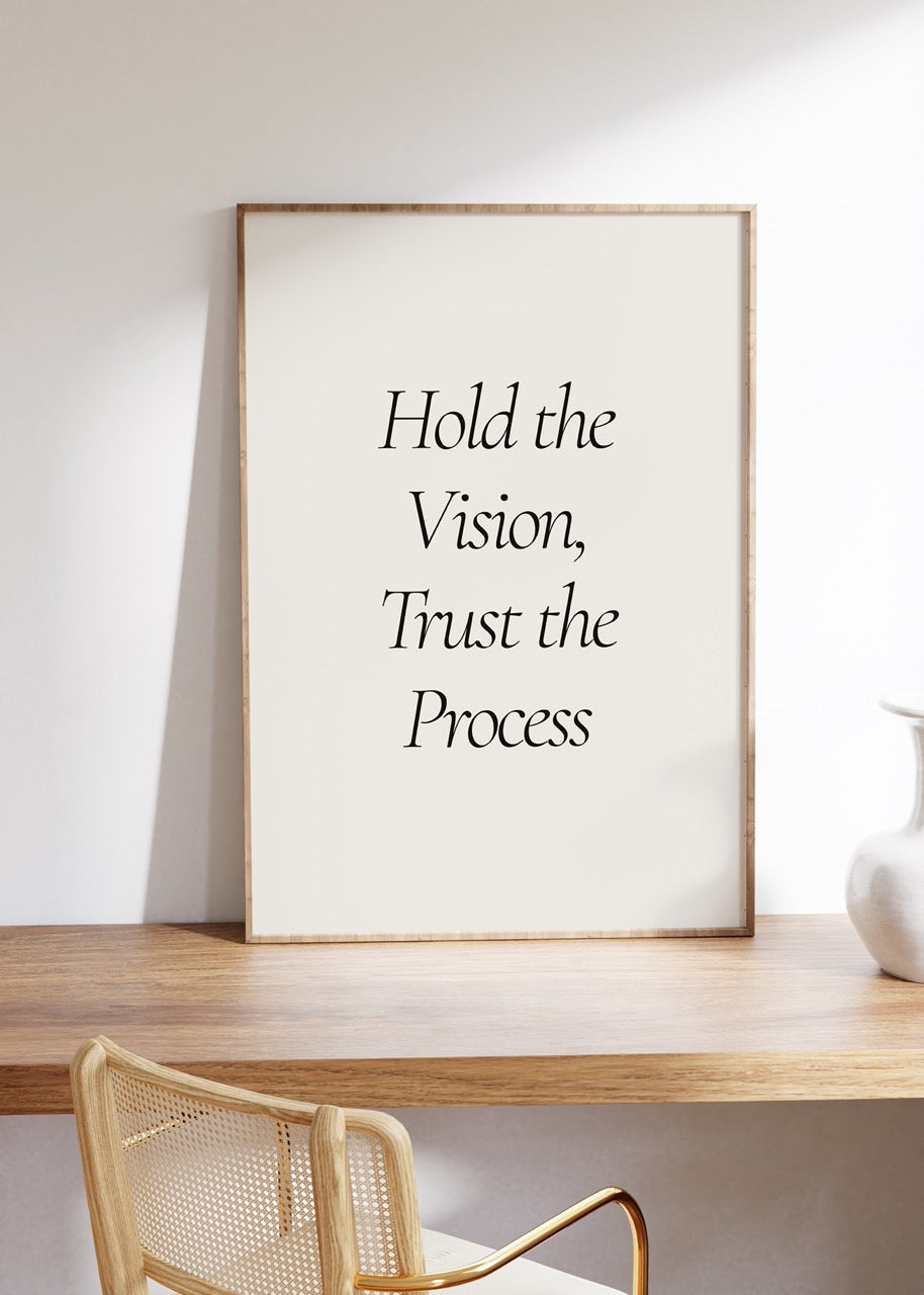 Lettering Art Motivational Frameless Poster