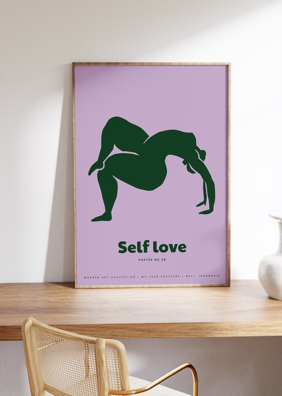 Yoga Meditasyon Çerçevesiz Poster