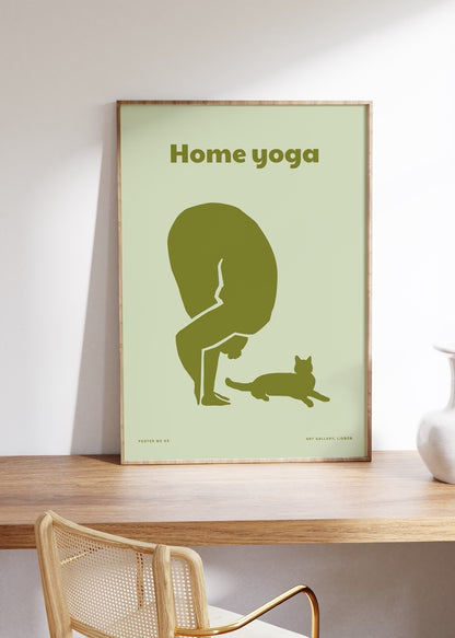 Yoga Meditasyon Çerçevesiz Poster