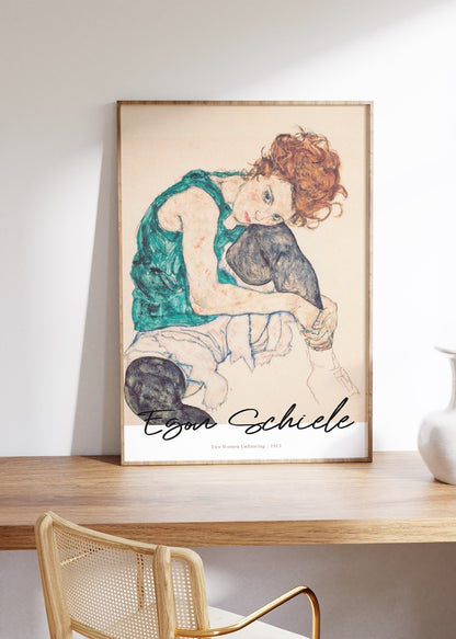 Egon Schiele Çerçevesiz Poster