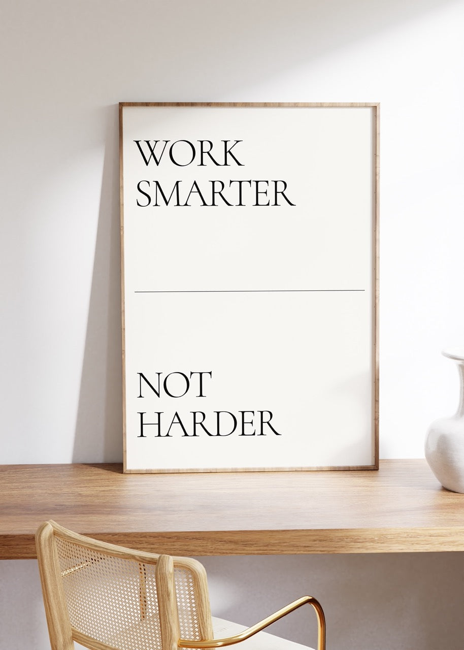 Lettering Art Motivational Frameless Poster