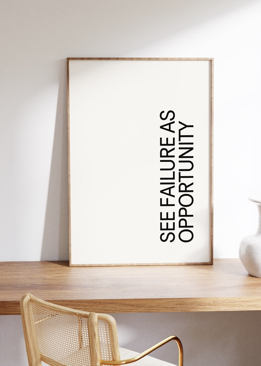 Lettering Art Motivational Frameless Poster