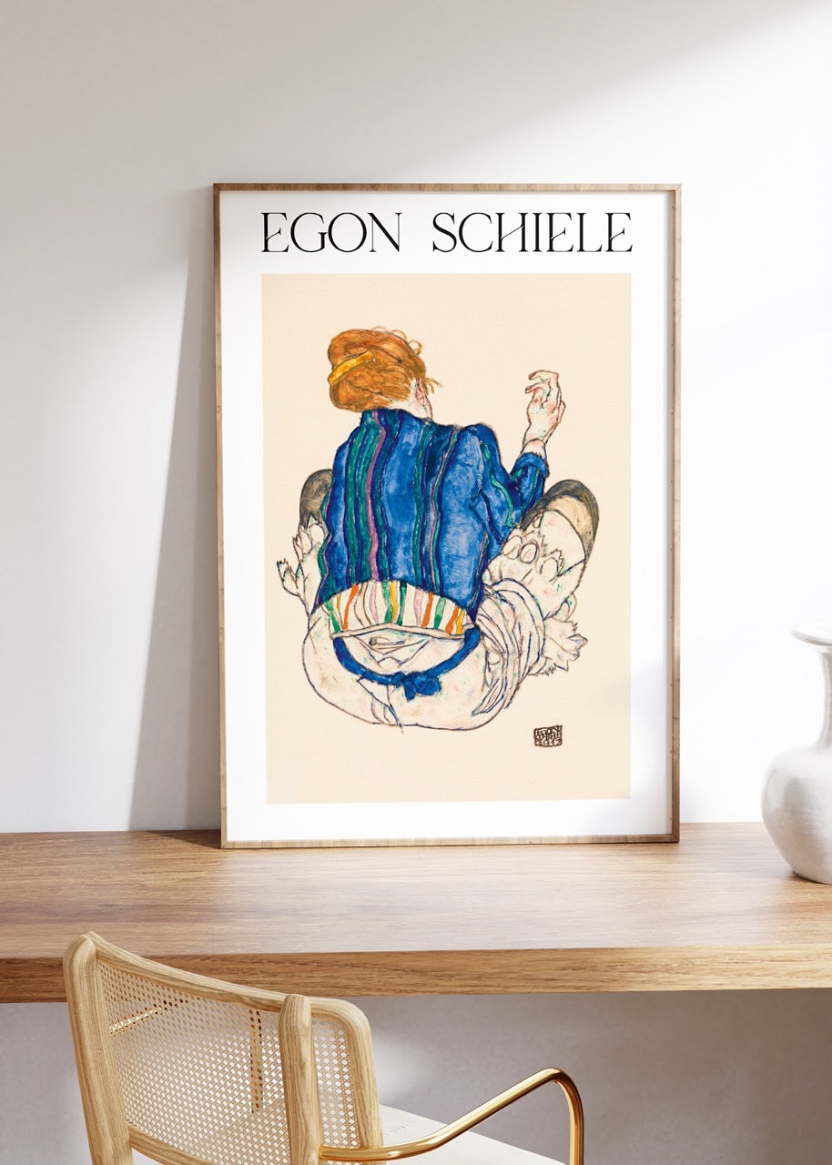 Egon Schiele Çerçevesiz Poster