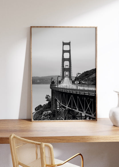 San Francisco Bridge Photo Frameless Poster
