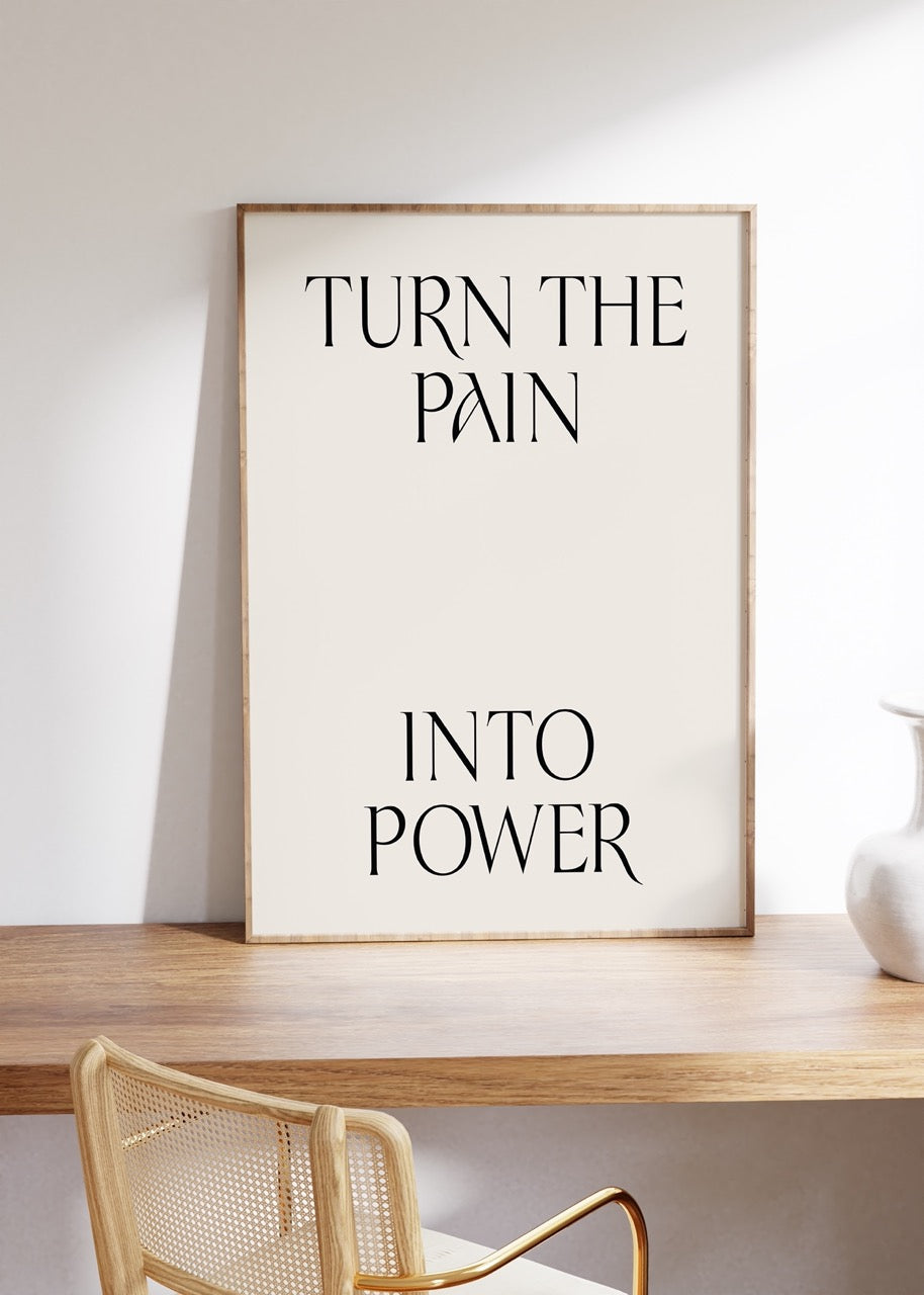 Lettering Art Motivational Frameless Poster