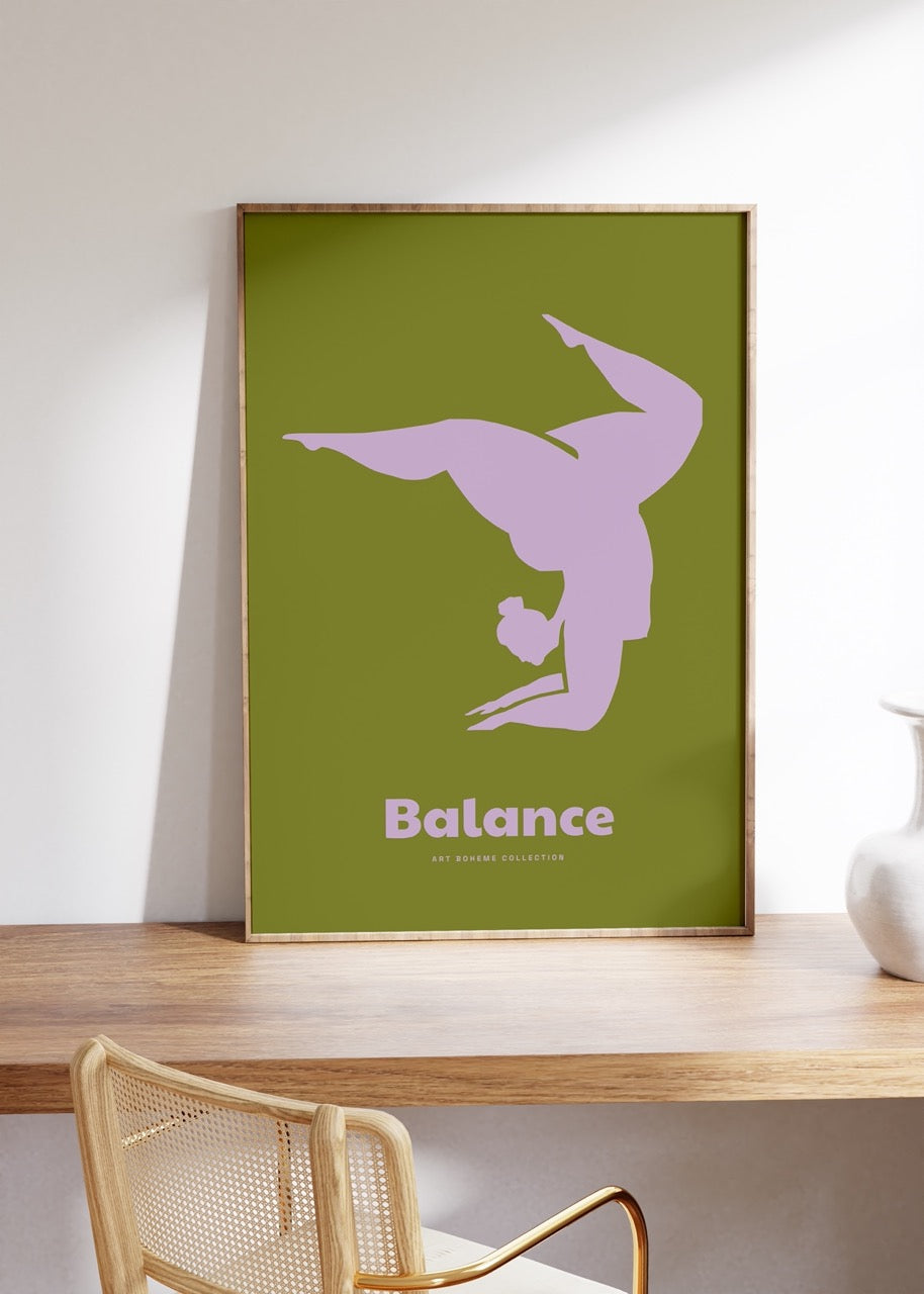 Yoga Meditasyon Çerçevesiz Poster