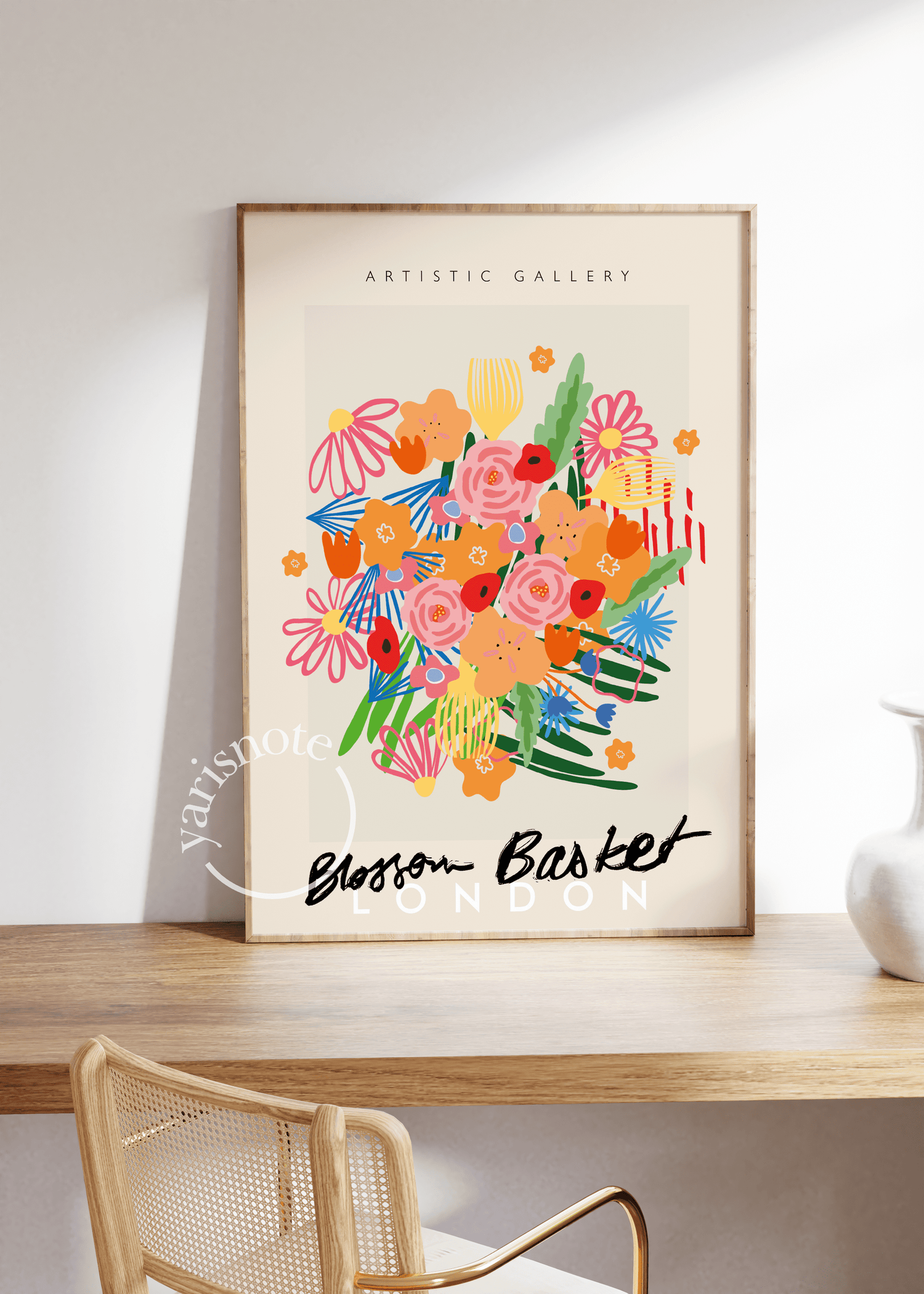 Blossom Basket London Çerçevesiz Poster