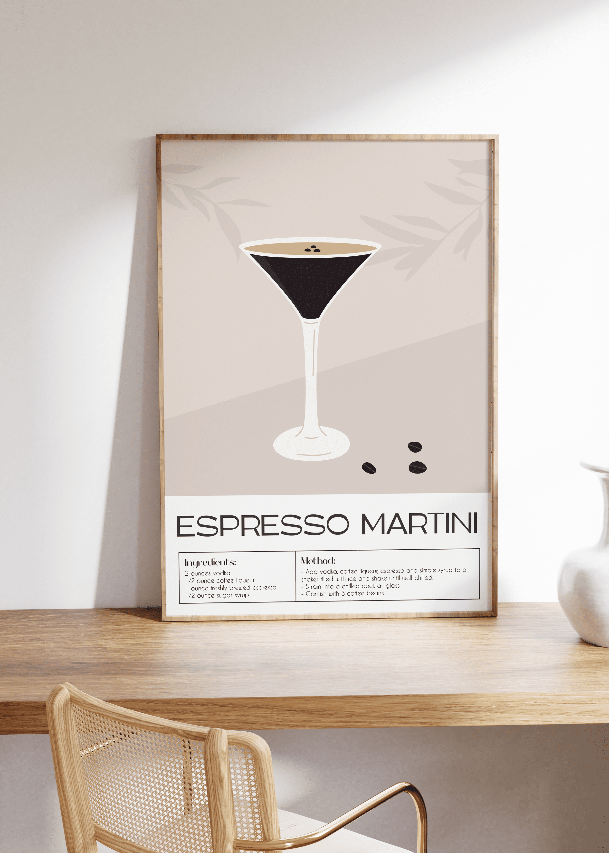 Cocktail Espresso Martini Çerçevesiz Poster