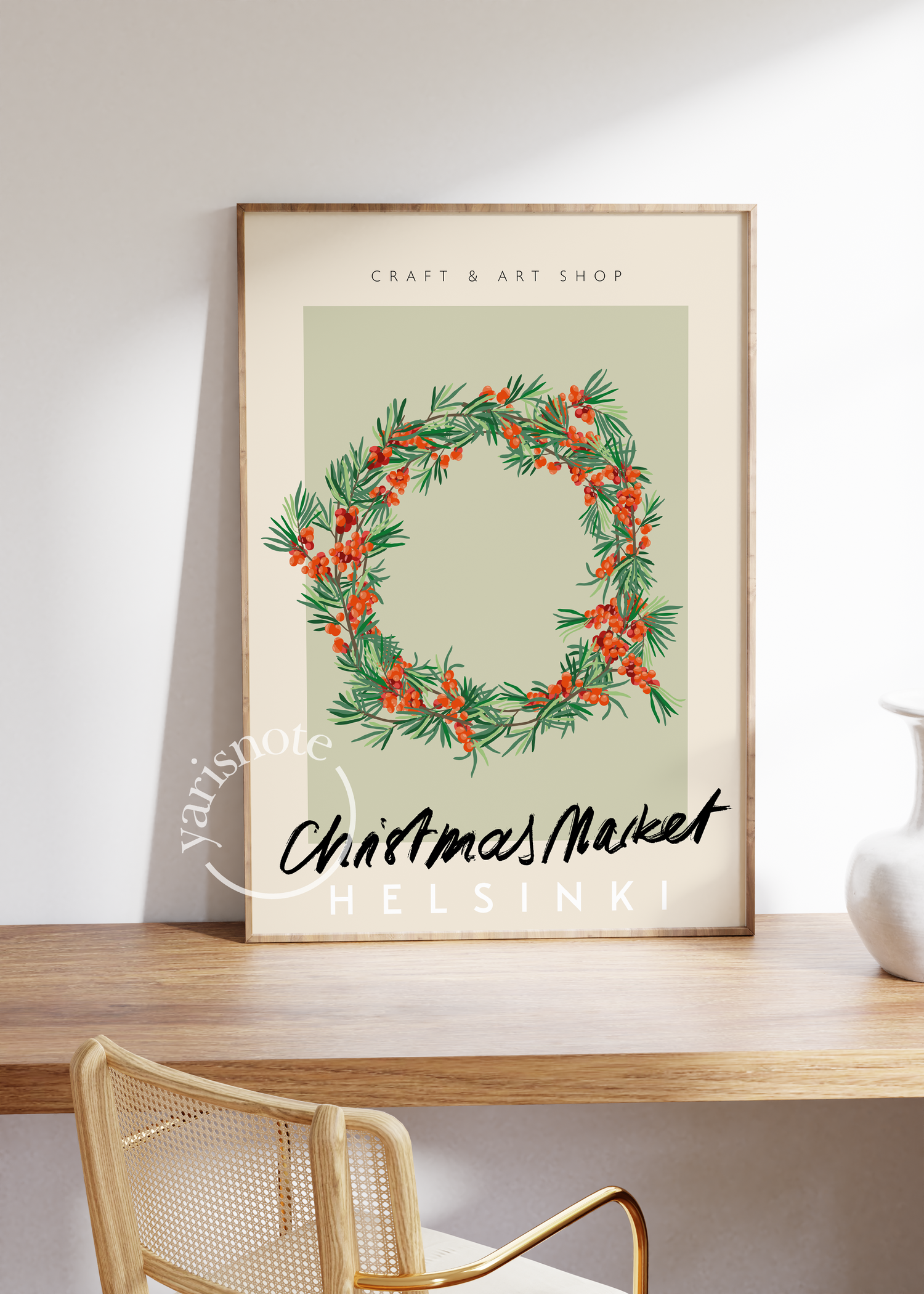 Helsinki Christmas Unframed Poster