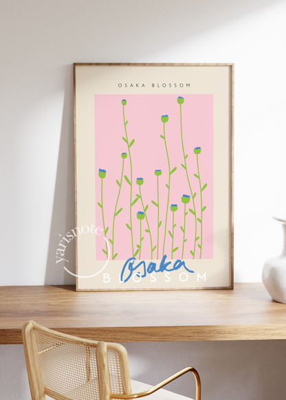 Osaka Blossom Çerçevesiz Poster