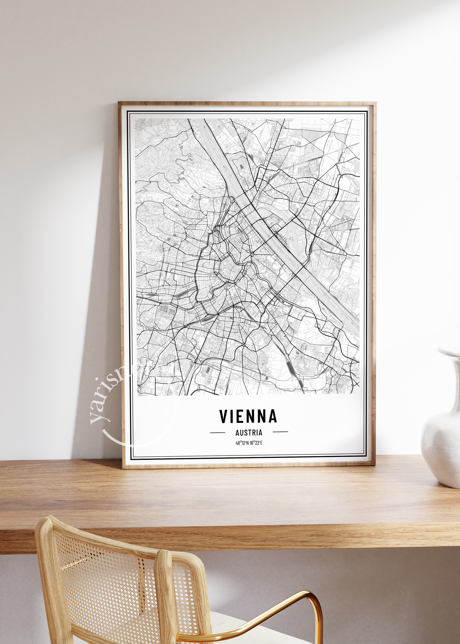 Vienna Map Unframed Poster