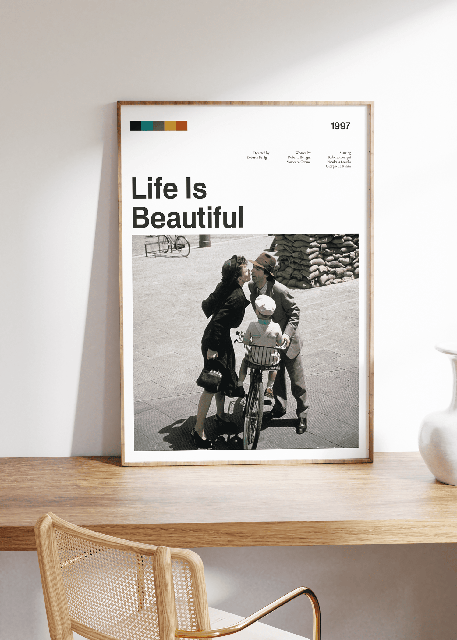 Life Is Beautiful Film Çerçevesiz Poster