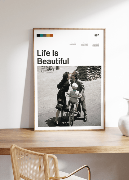 Life Is Beautiful Film Çerçevesiz Poster