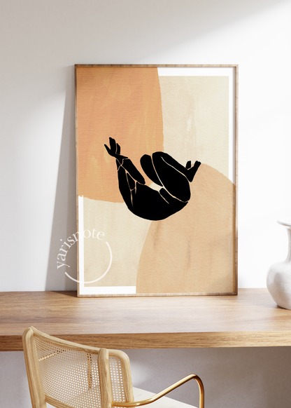 Abstract Body Unframed Poster