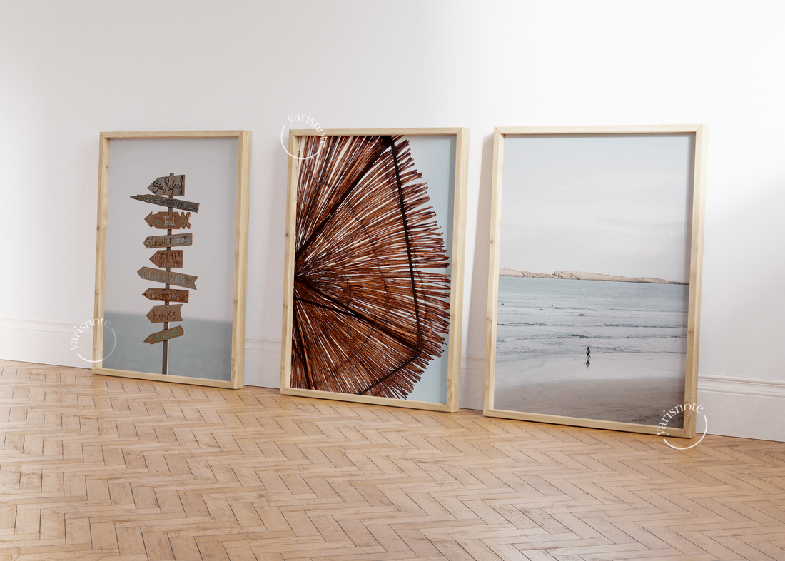 Beach 3 Piece Set Unframed Poster
