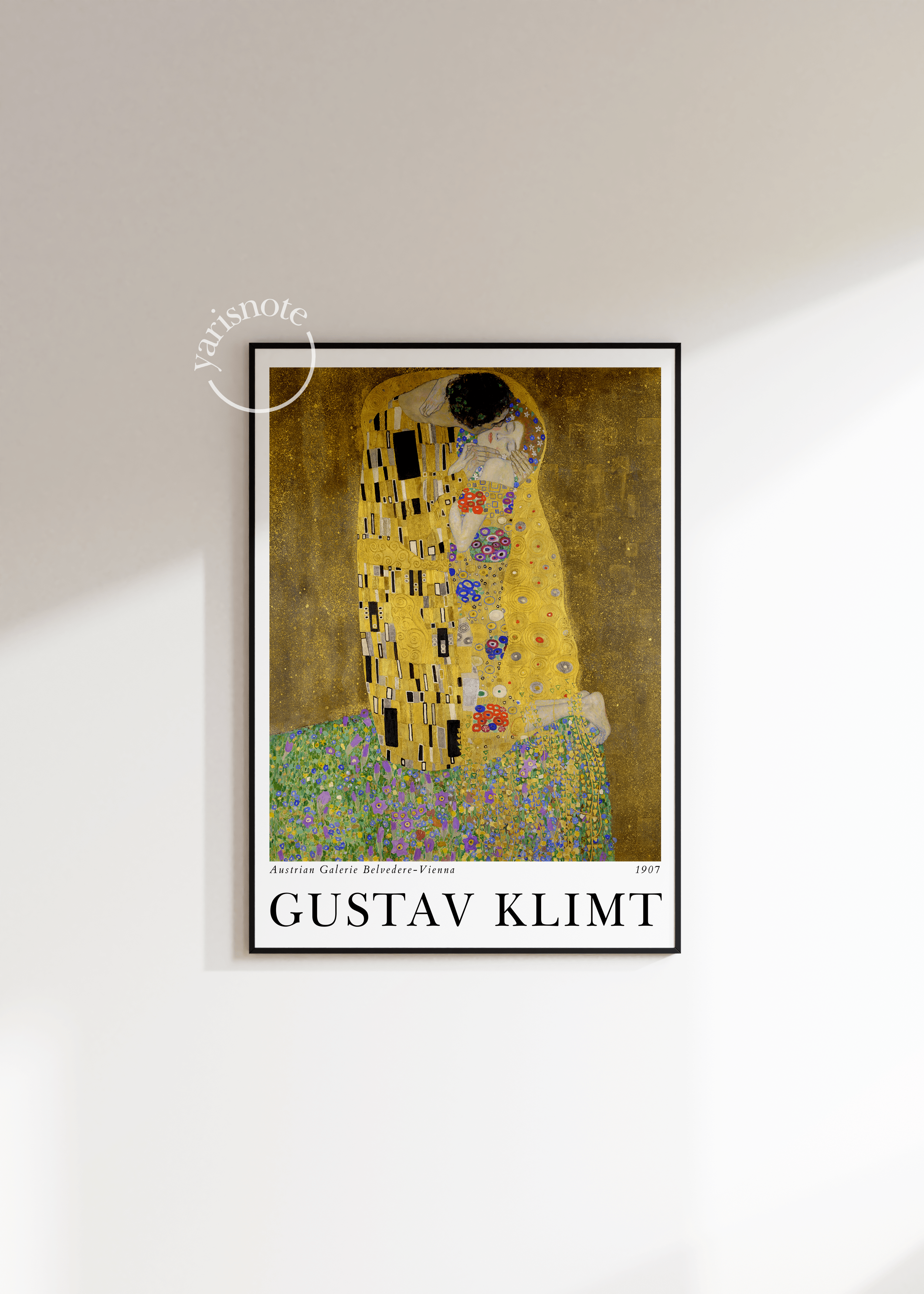 Gustav Klimt The Kiss Çerçevesiz Poster