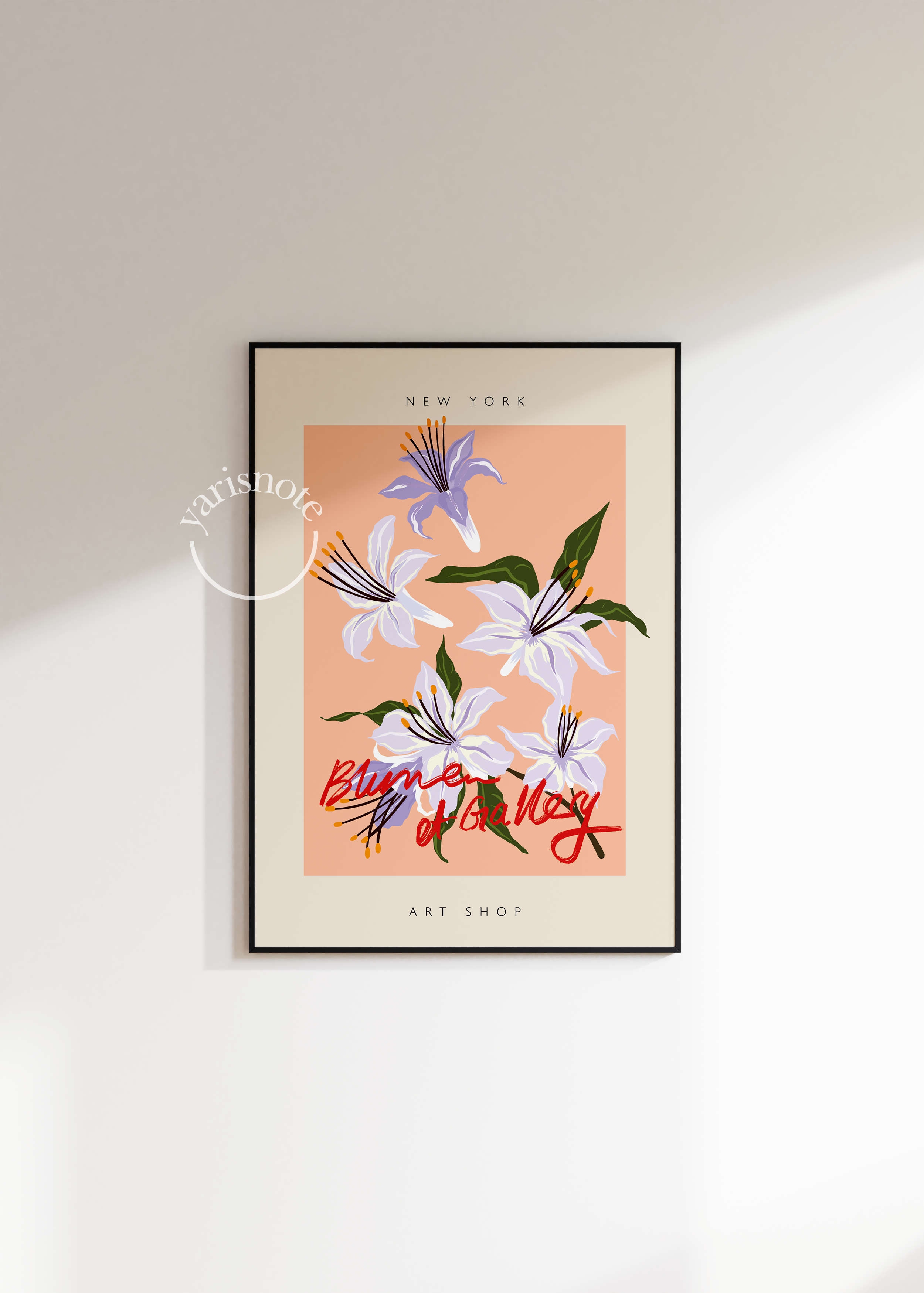 New York Blooms Çerçevesiz Poster