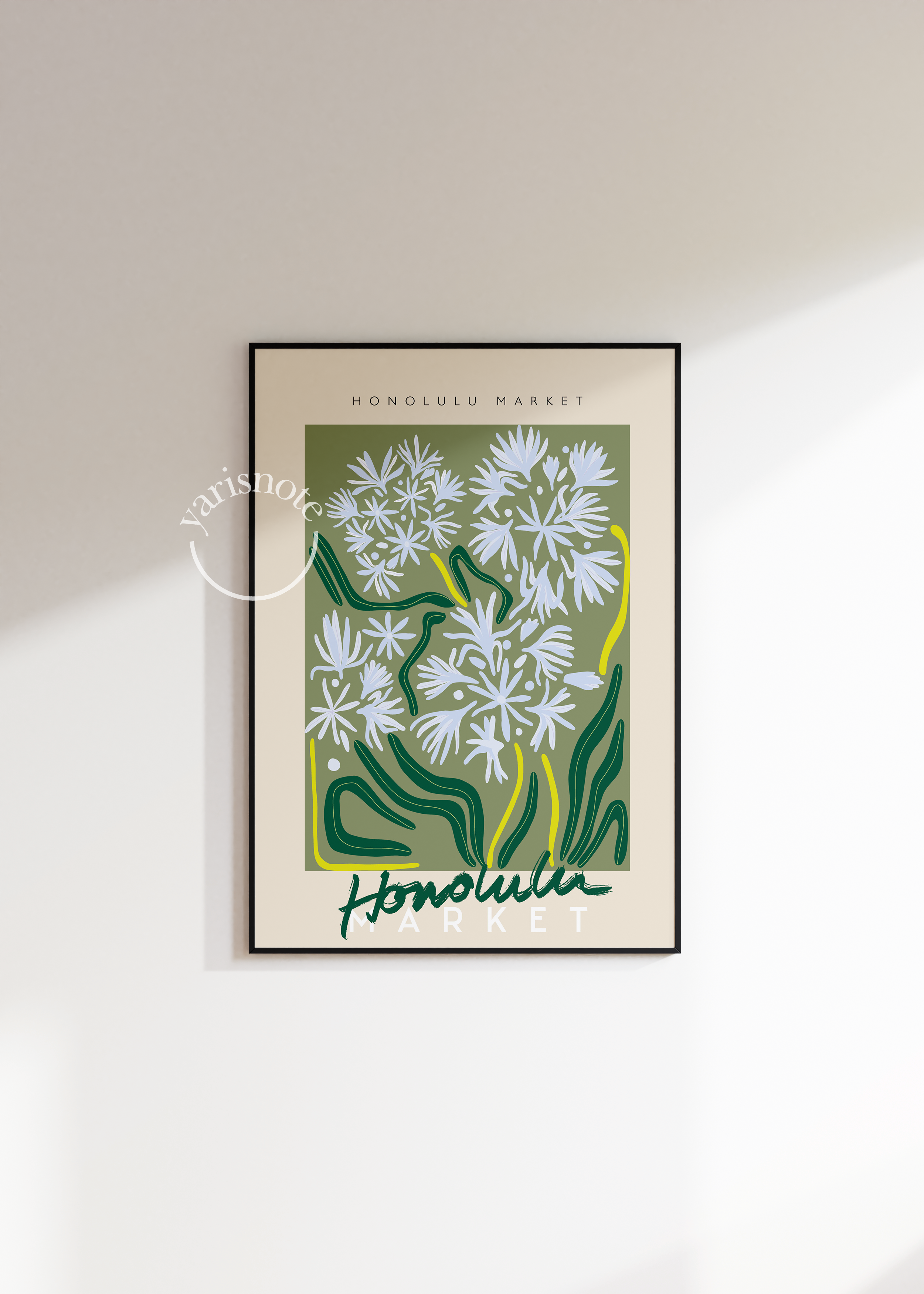 Honolulu Flower Market Çerçevesiz Poster