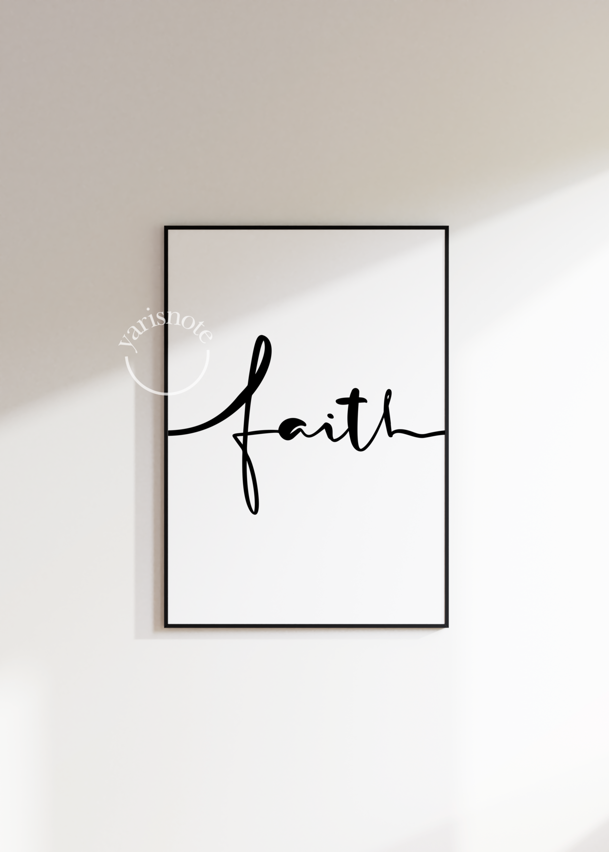 Faith Çerçevesiz Poster