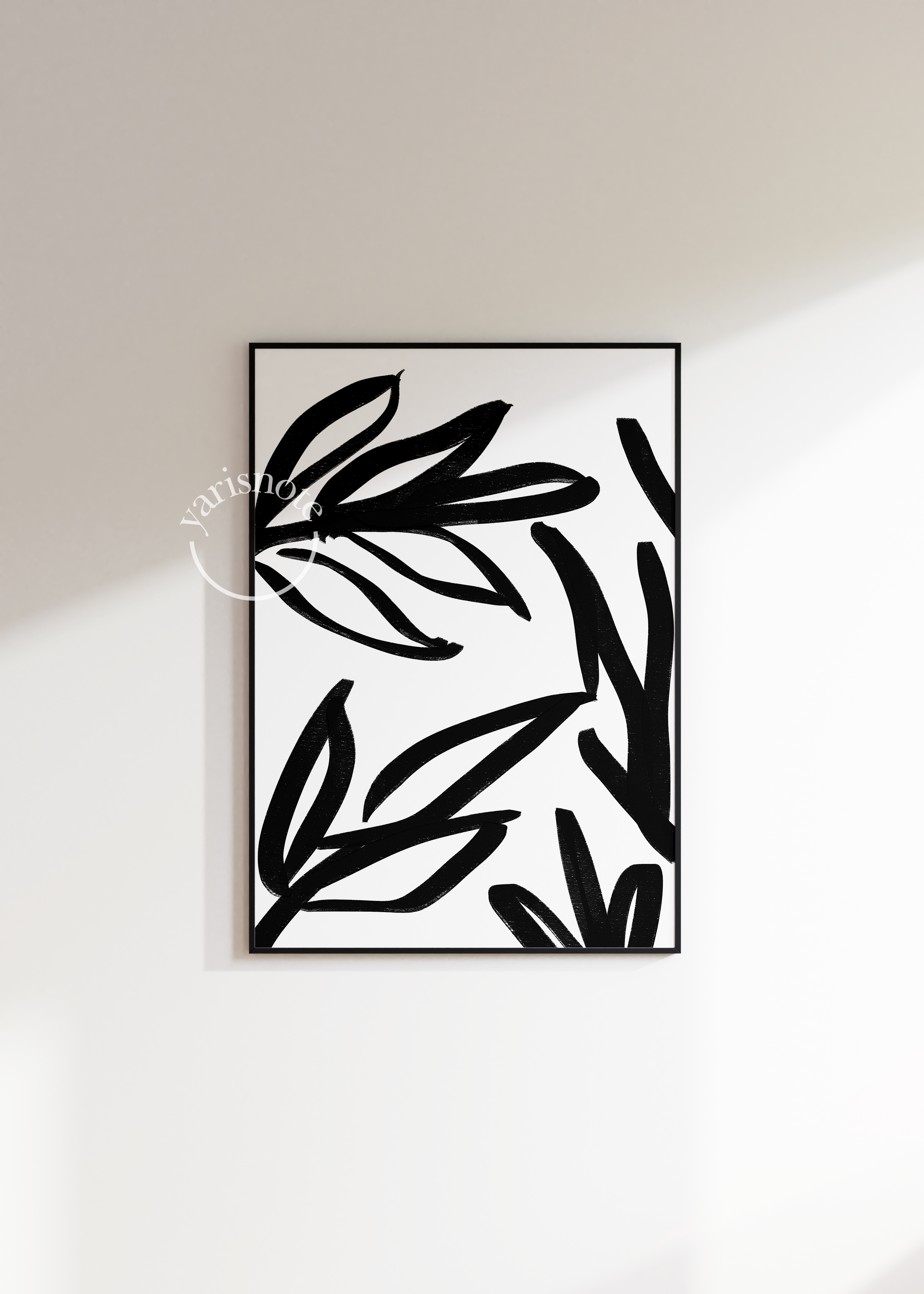 Abstract Palm Frameless Poster