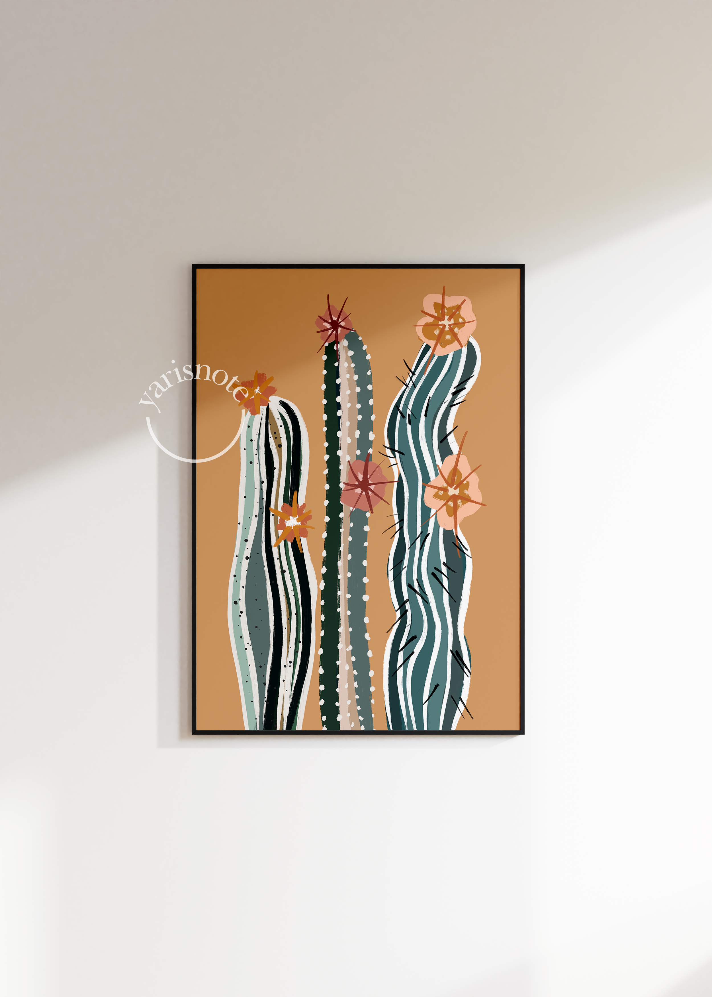 Boho Cactus Çerçevesiz Poster
