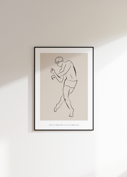 Drawing Frameless Poster