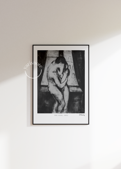 Edvard Munch The Kiss Çerçevesiz Poster