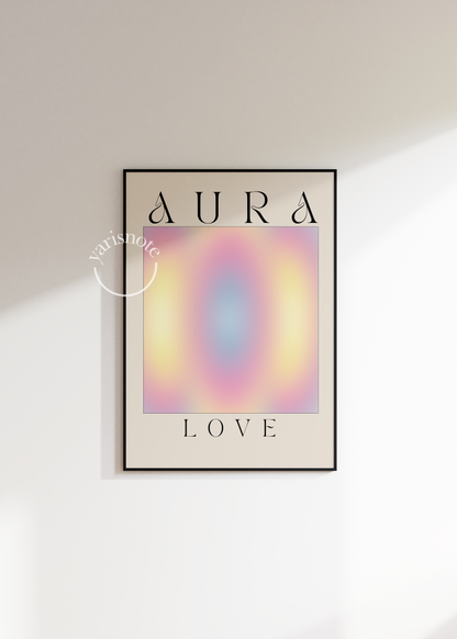 Aura Love Çerçevesiz Poster