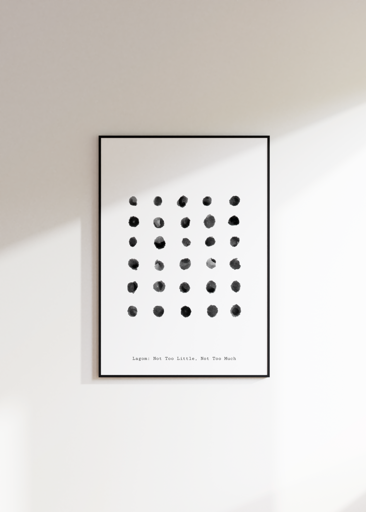 Abstract Minimalist Frameless Poster