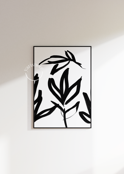 Abstract Palm Frameless Poster