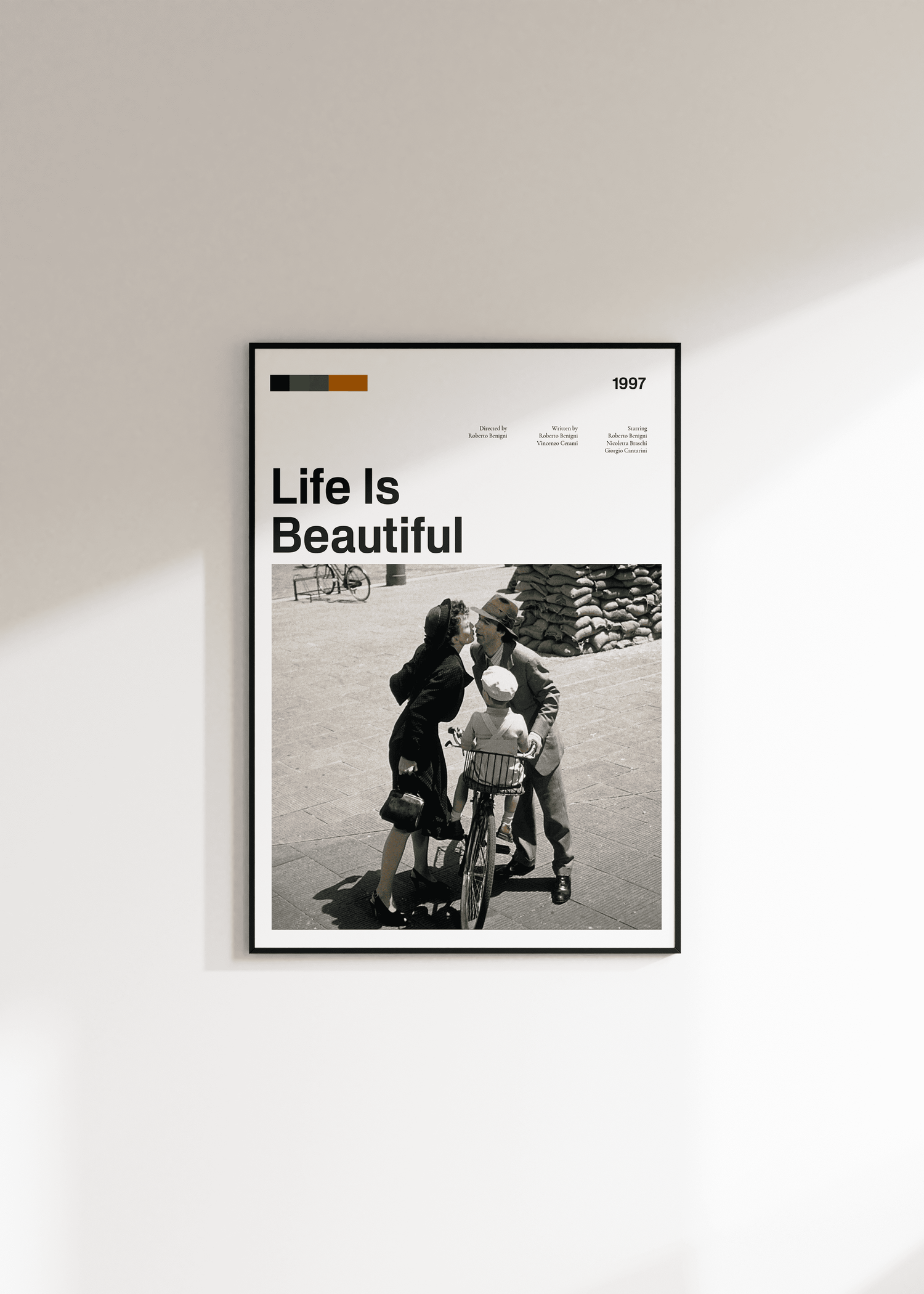 Life Is Beautiful Film Çerçevesiz Poster