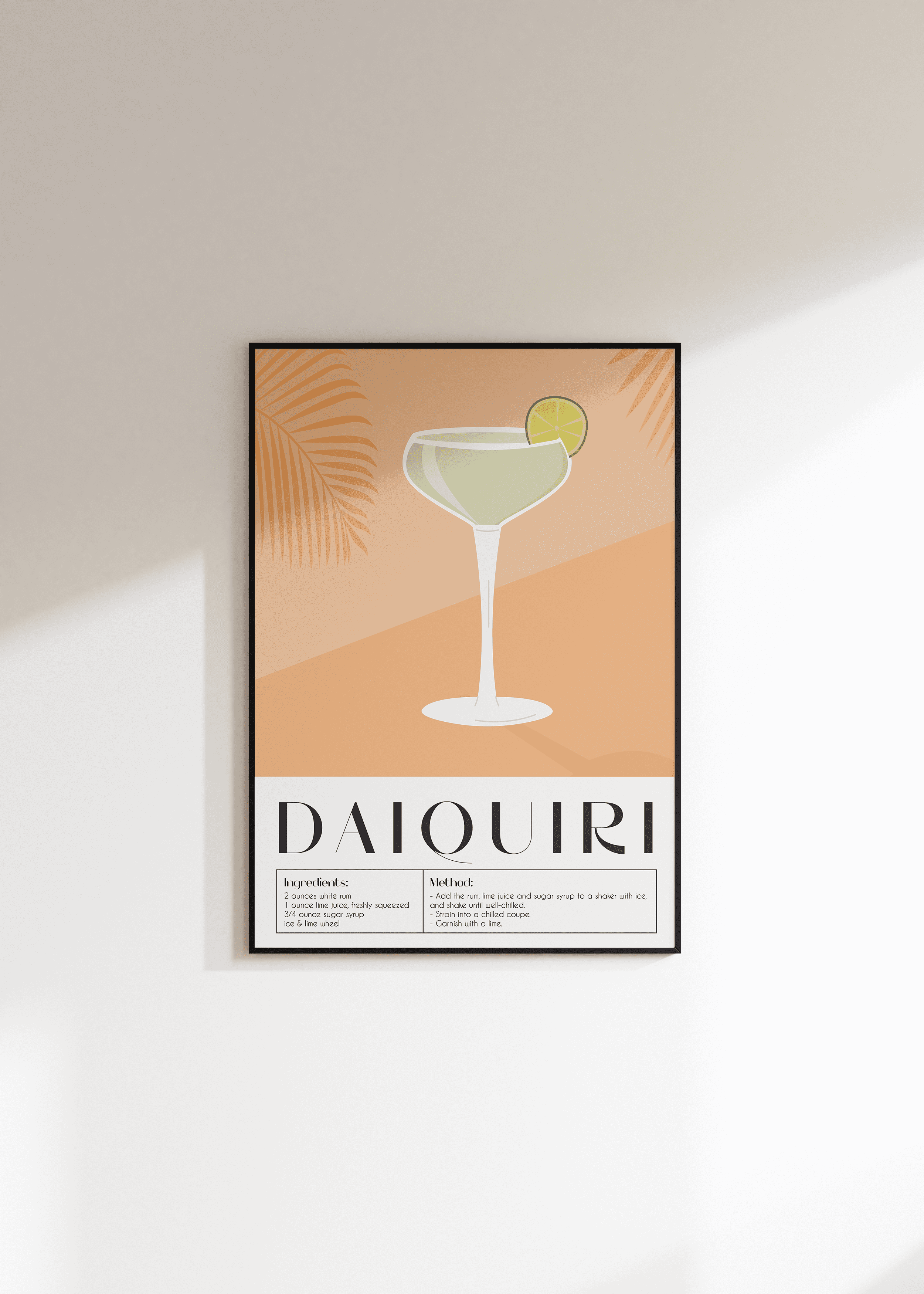 Cocktail Daiquiri Çerçevesiz Poster