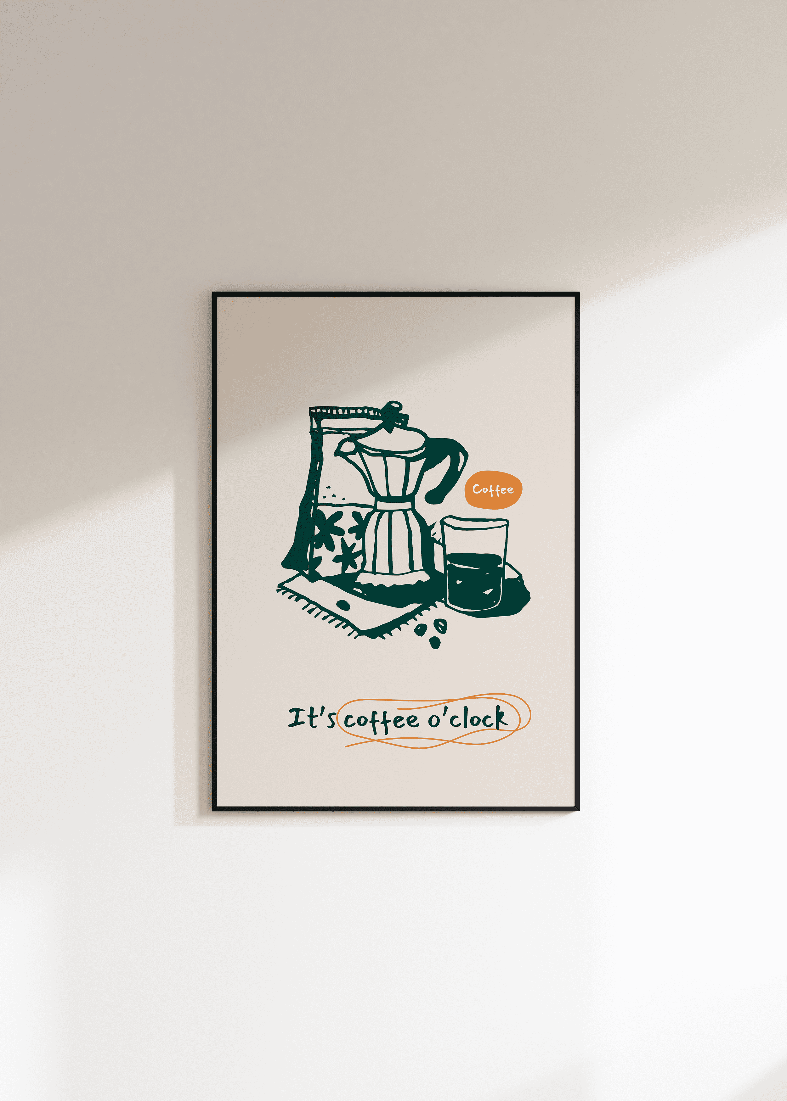 Coffee Çerçevesiz Poster