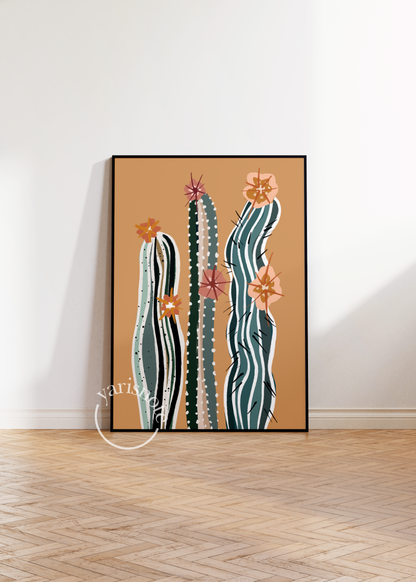 Boho Cactus Unframed Poster