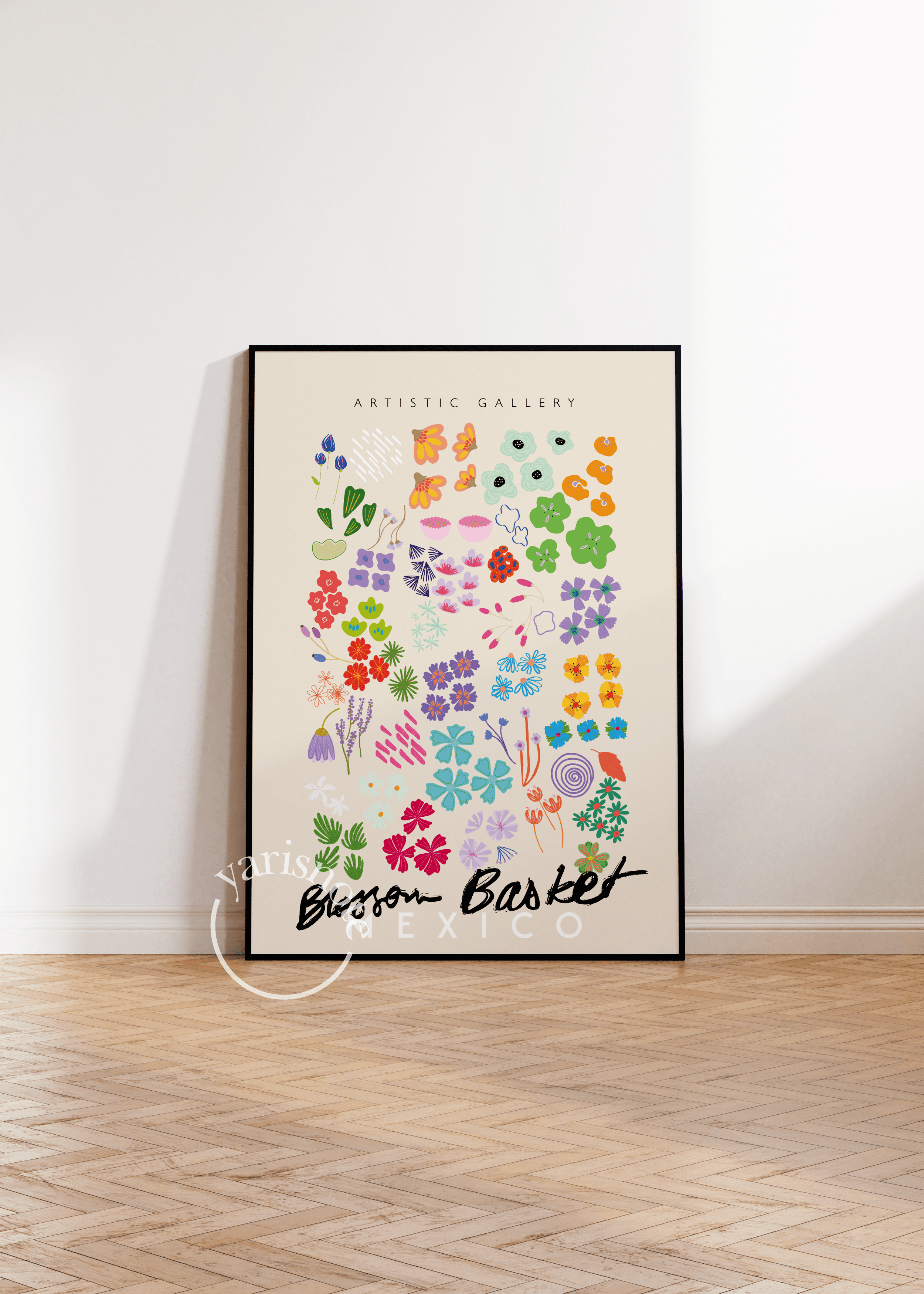 Blossom Basket Mexico Unframed Poster