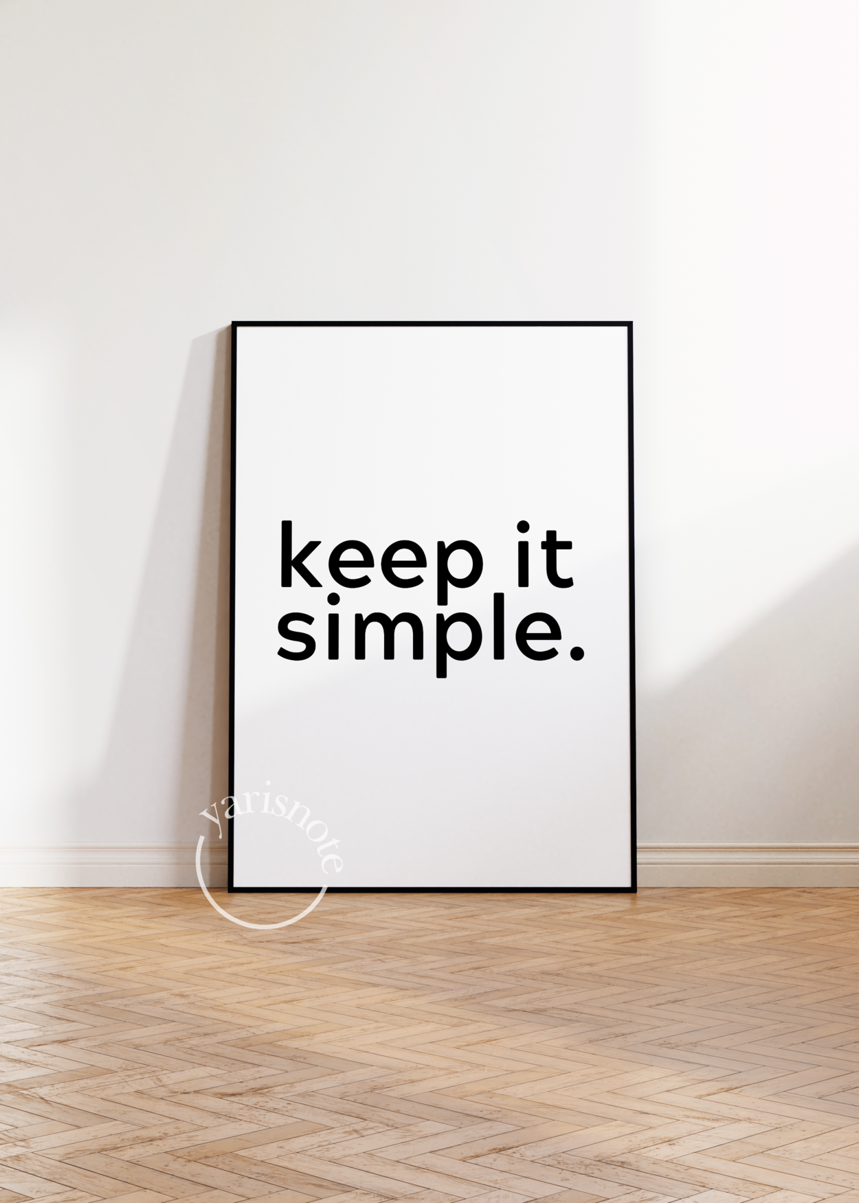 Keep It Simple Unframed Poster