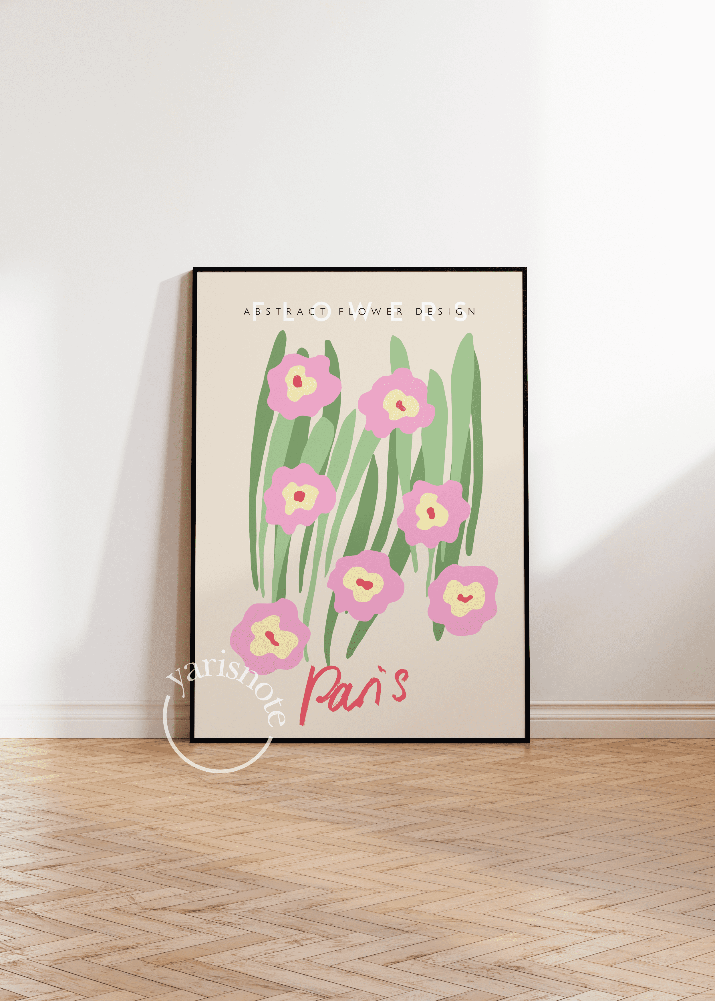 Paris Flowers Unframed Poster