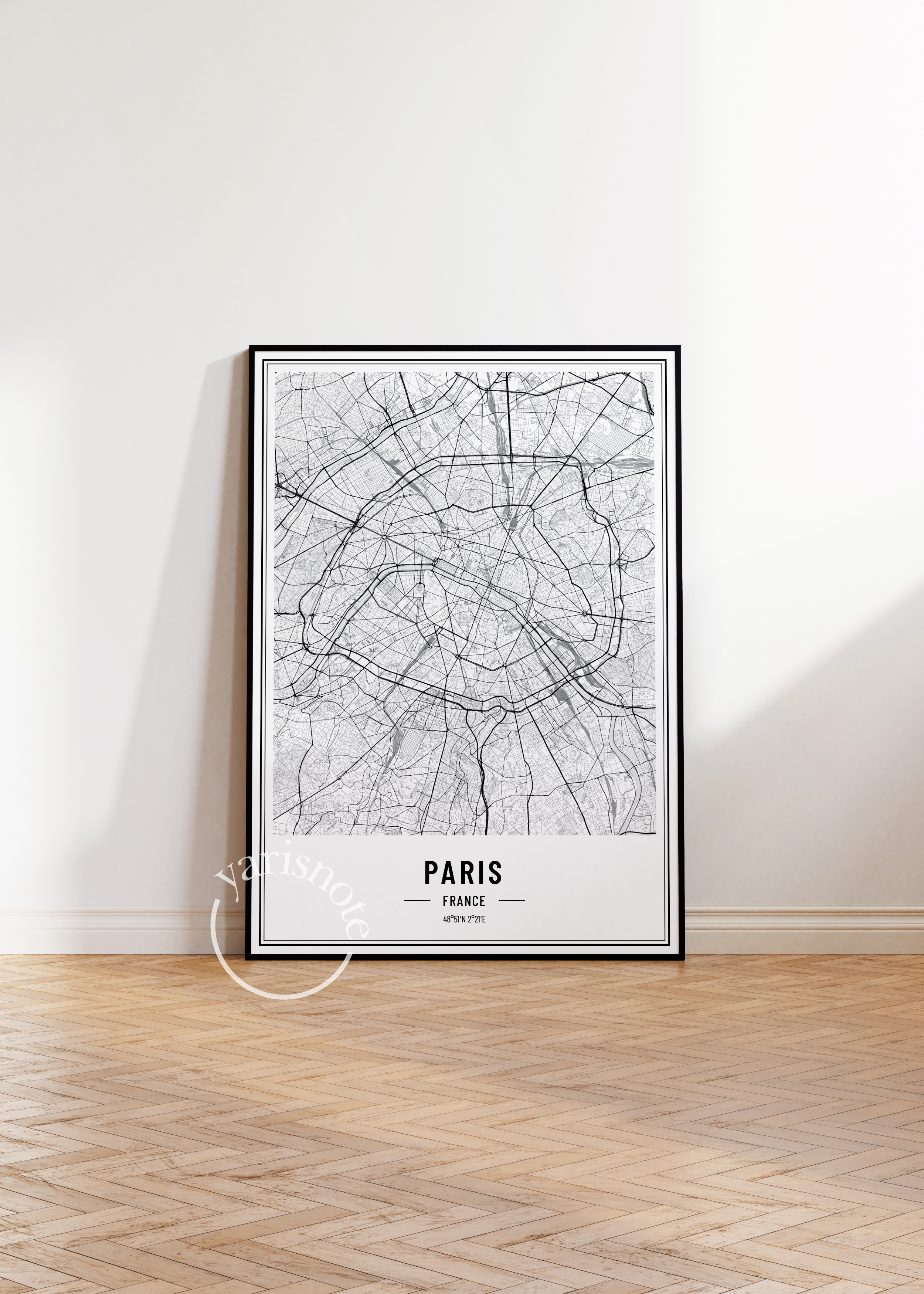 Paris Map Unframed Poster