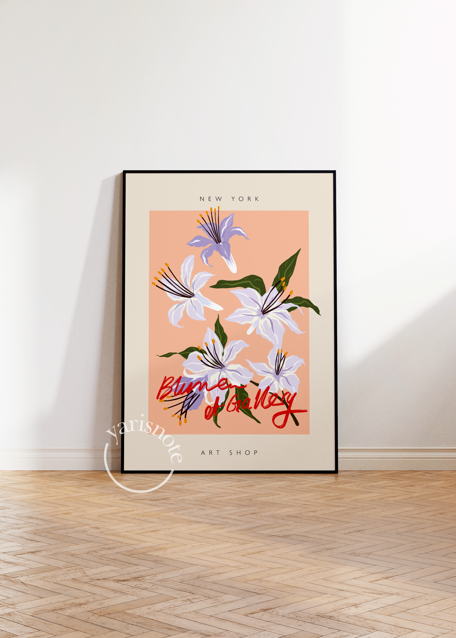 New York Blooms Çerçevesiz Poster