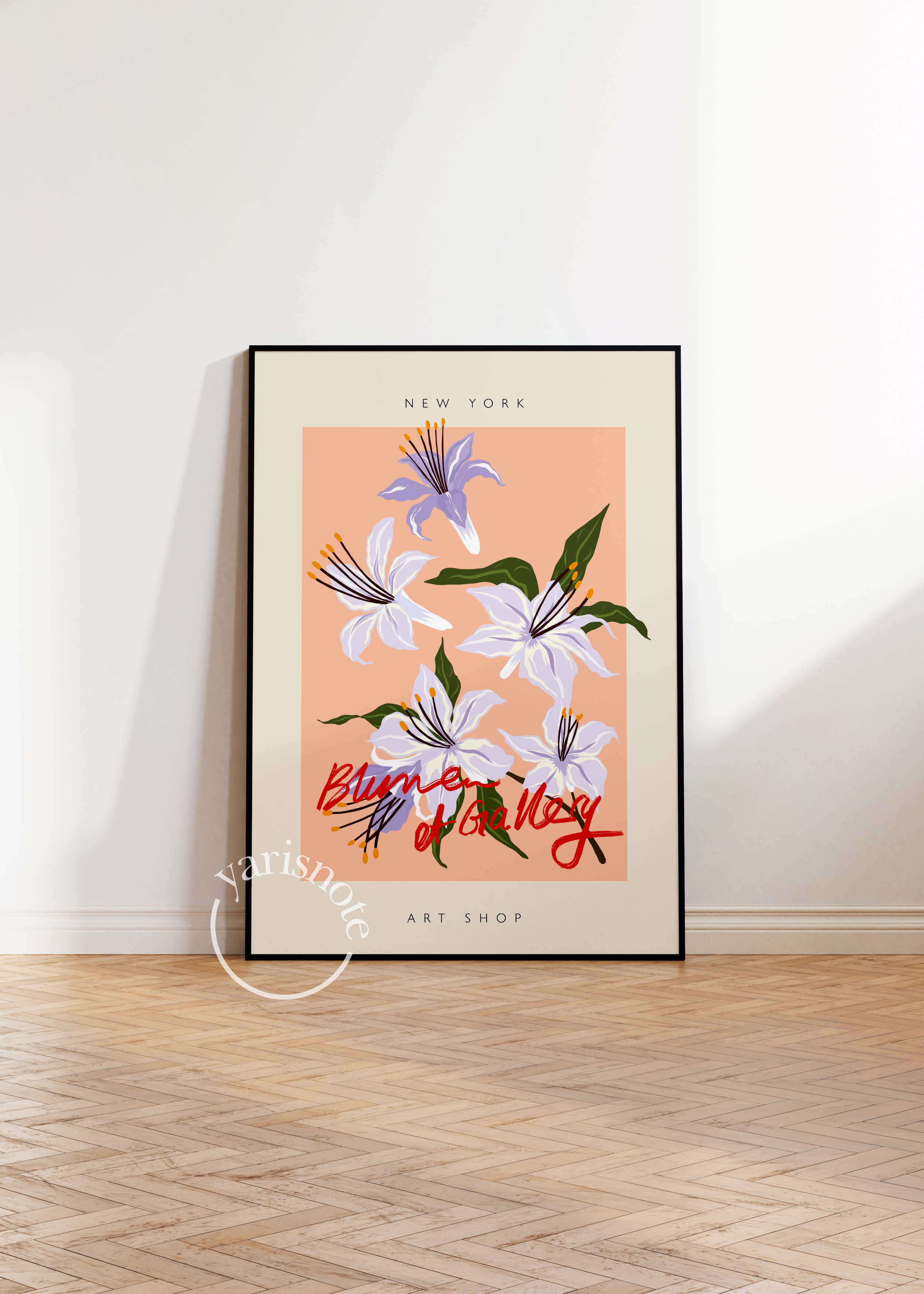 New York Blooms Çerçevesiz Poster