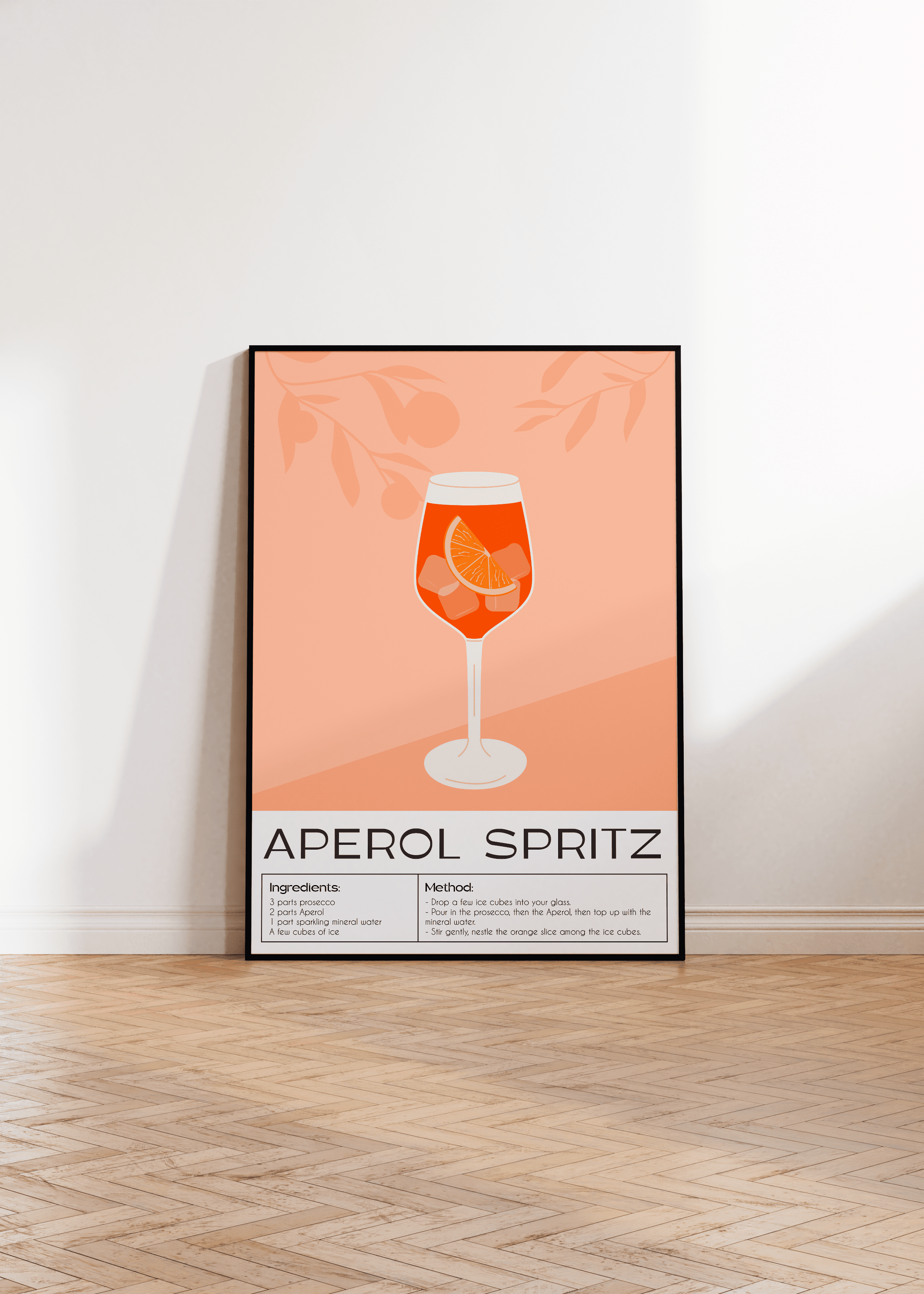 Cocktail Aperol Spritz Çerçevesiz Poster