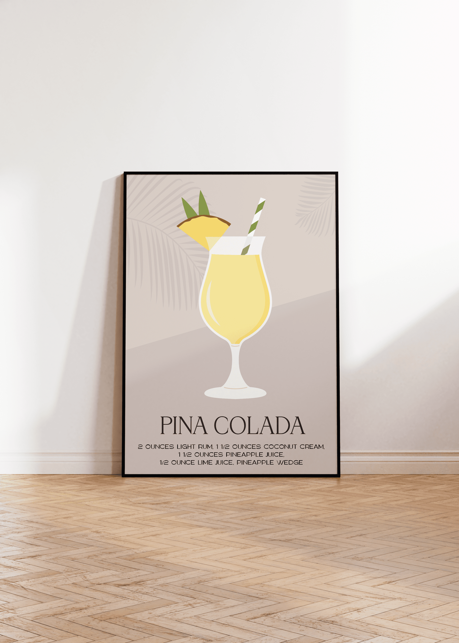 Cocktail Pina Colada Unframed Poster