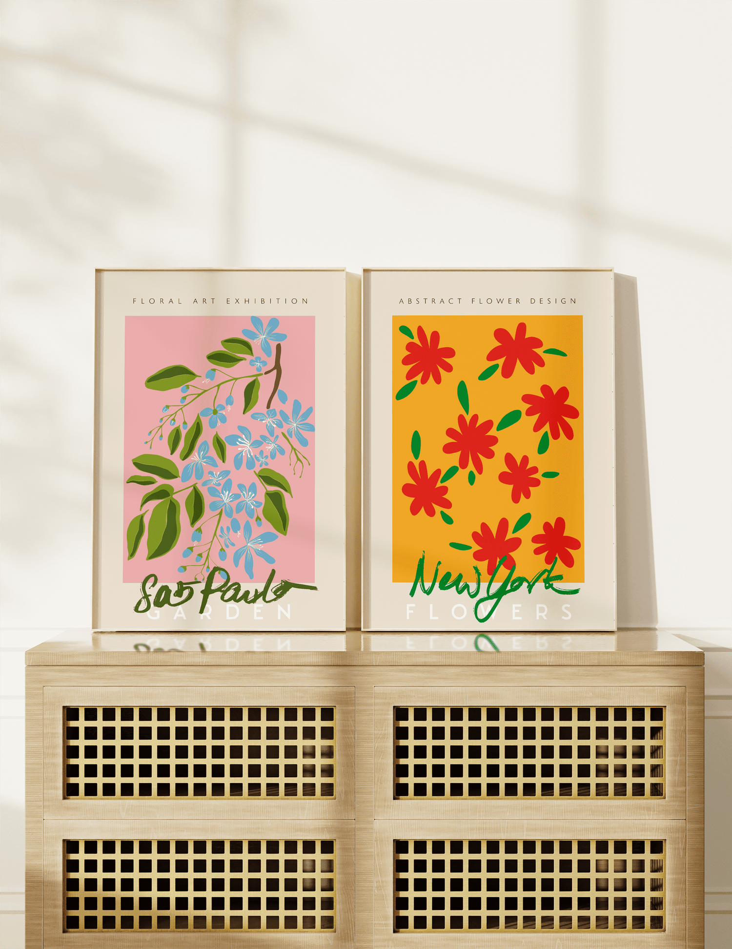 Flower Market Set of 2 Unframed Poster