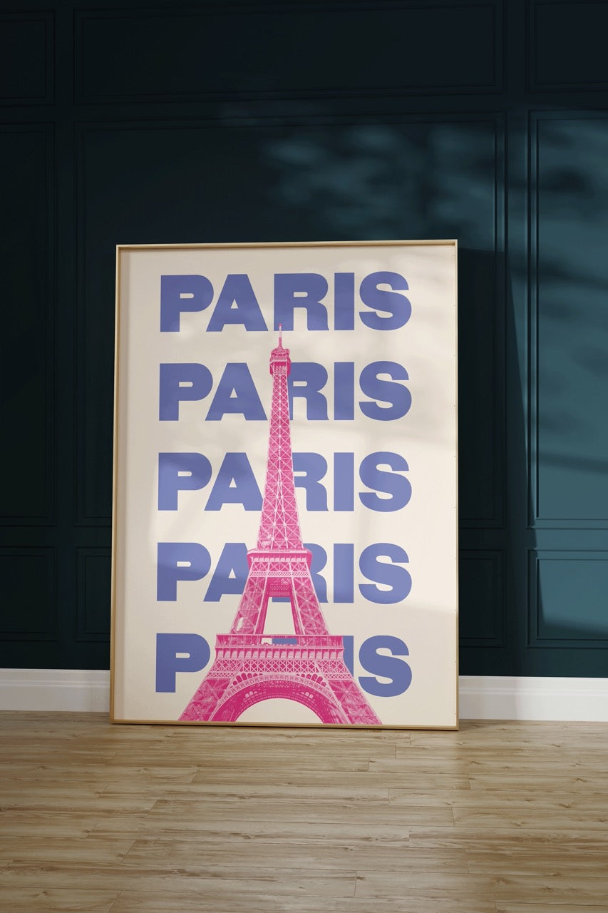 Paris Çerçevesiz Poster