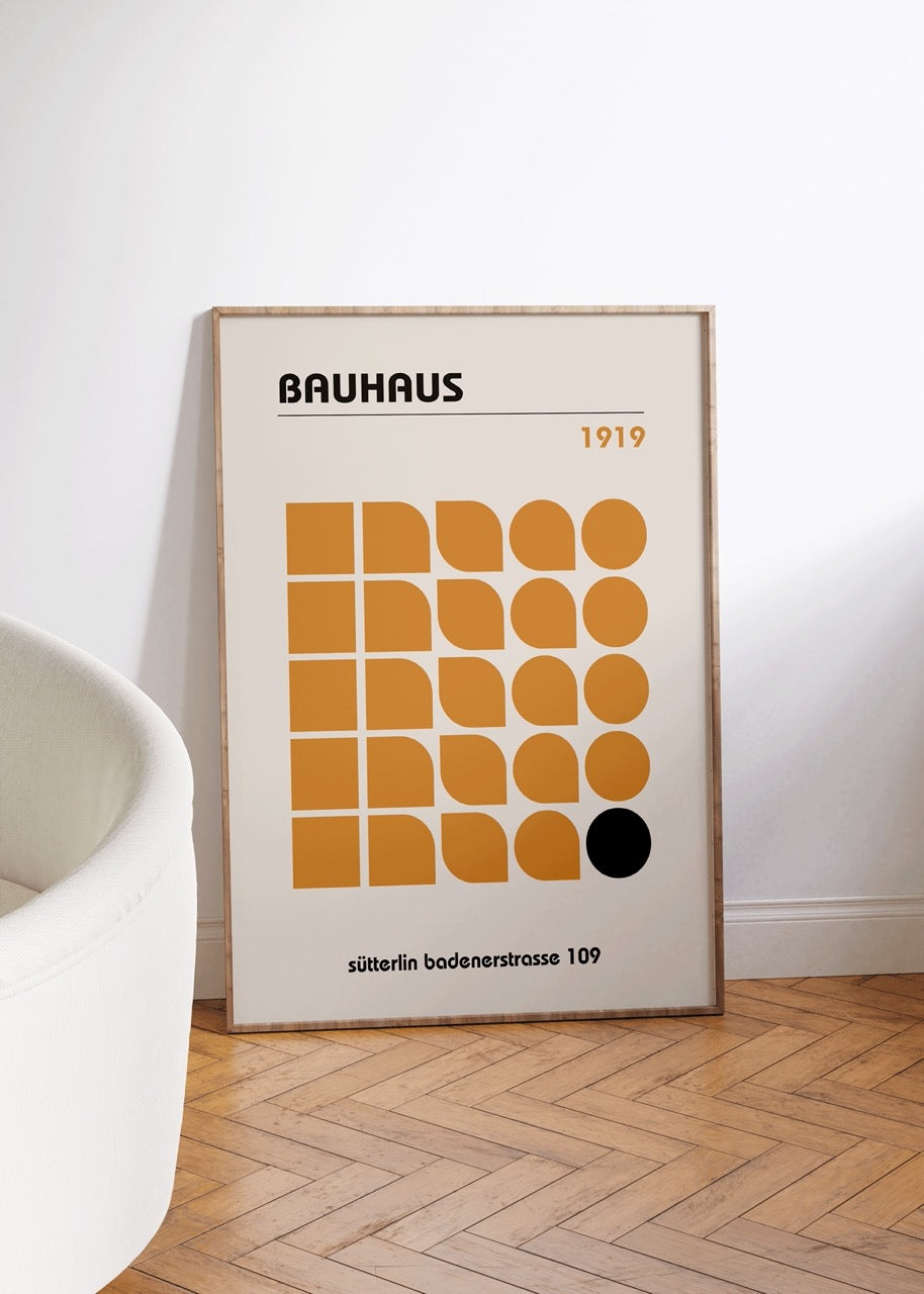 Bauhaus Çerçevesiz Poster