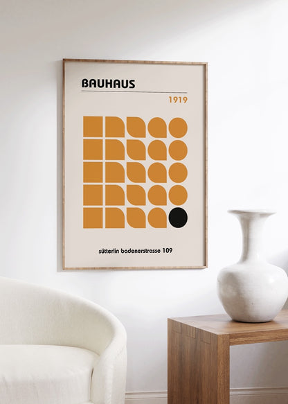 Bauhaus Çerçevesiz Poster