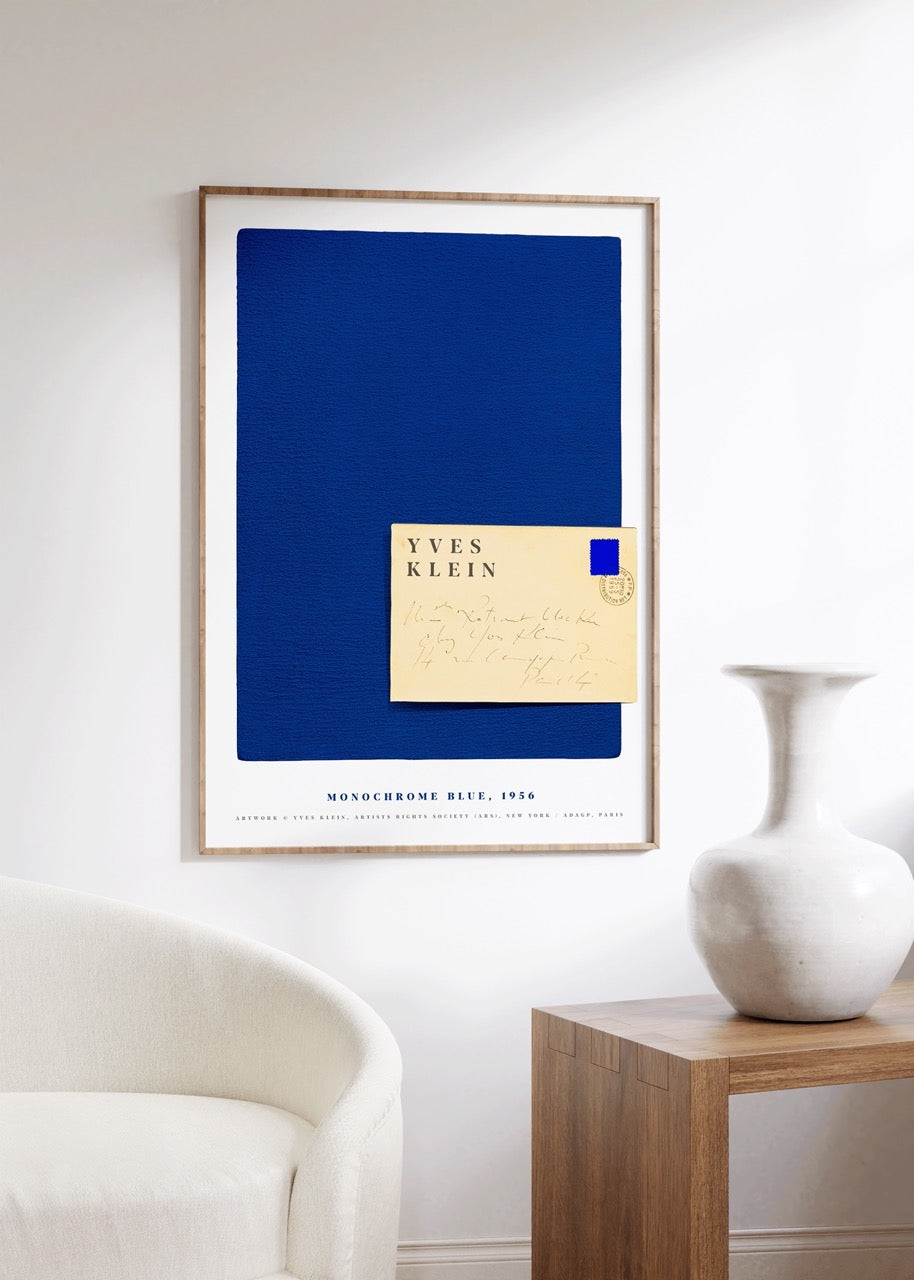 Yves Klein Çerçevesiz Poster