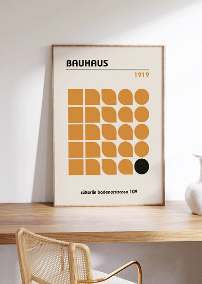 Bauhaus Çerçevesiz Poster