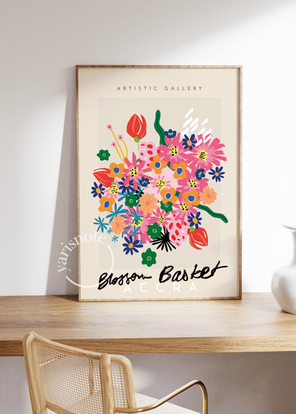 Blossom Basket Accra Unframed Poster