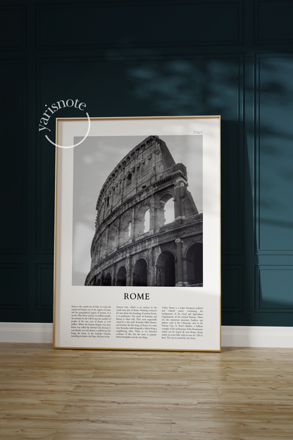 Rome Çerçevesiz Poster